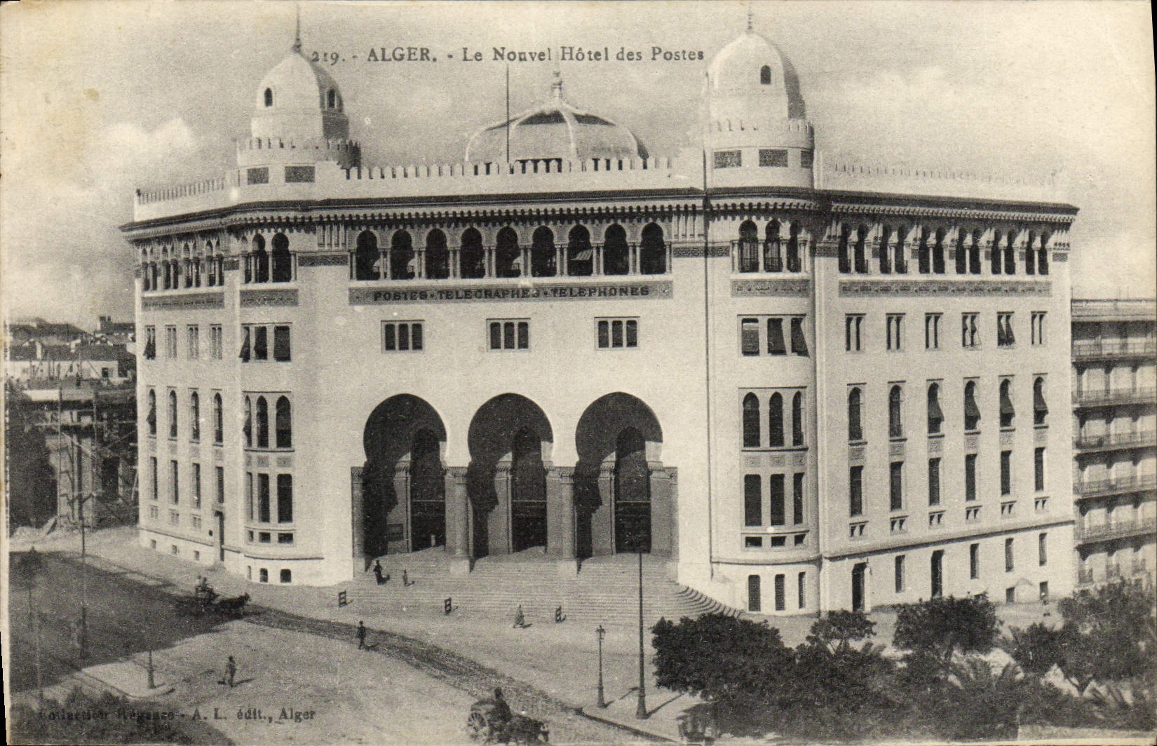 CPA Alger Le Nouvel Hotel des Postes