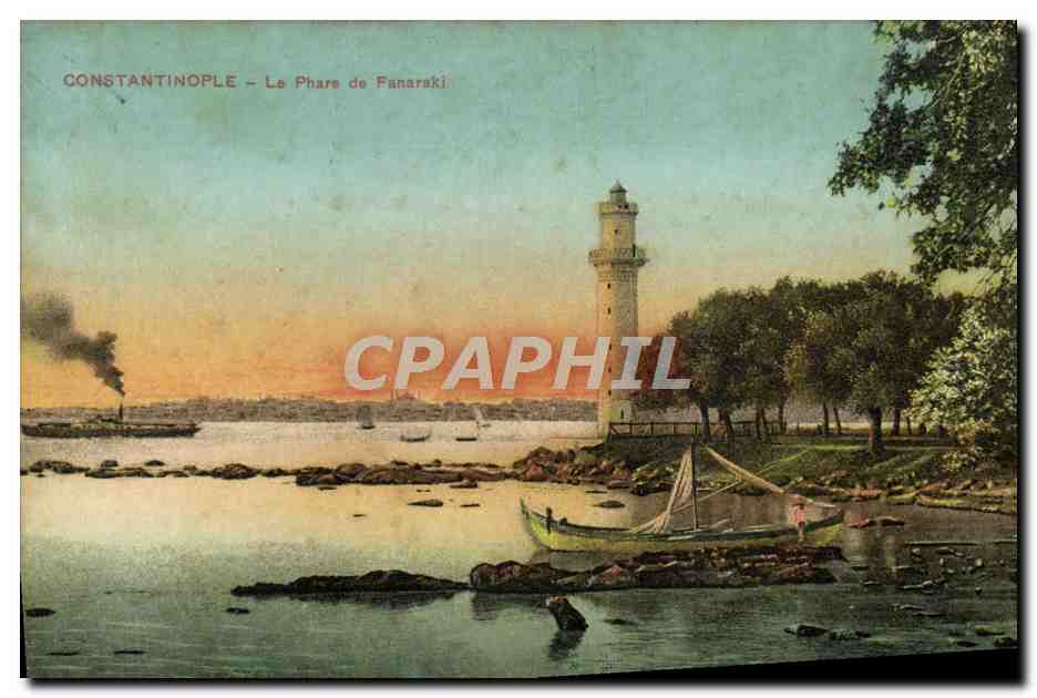 CPA Constantinople Le Phare De Fanaraki Turquie