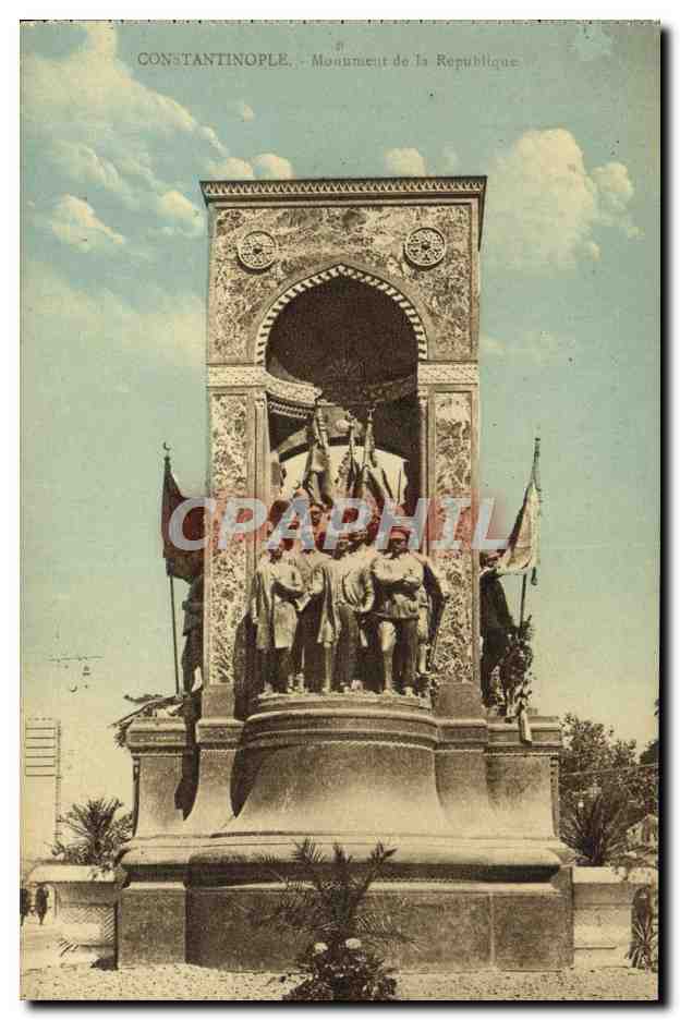 CPA Constantinople Monument De La Republique Turquie