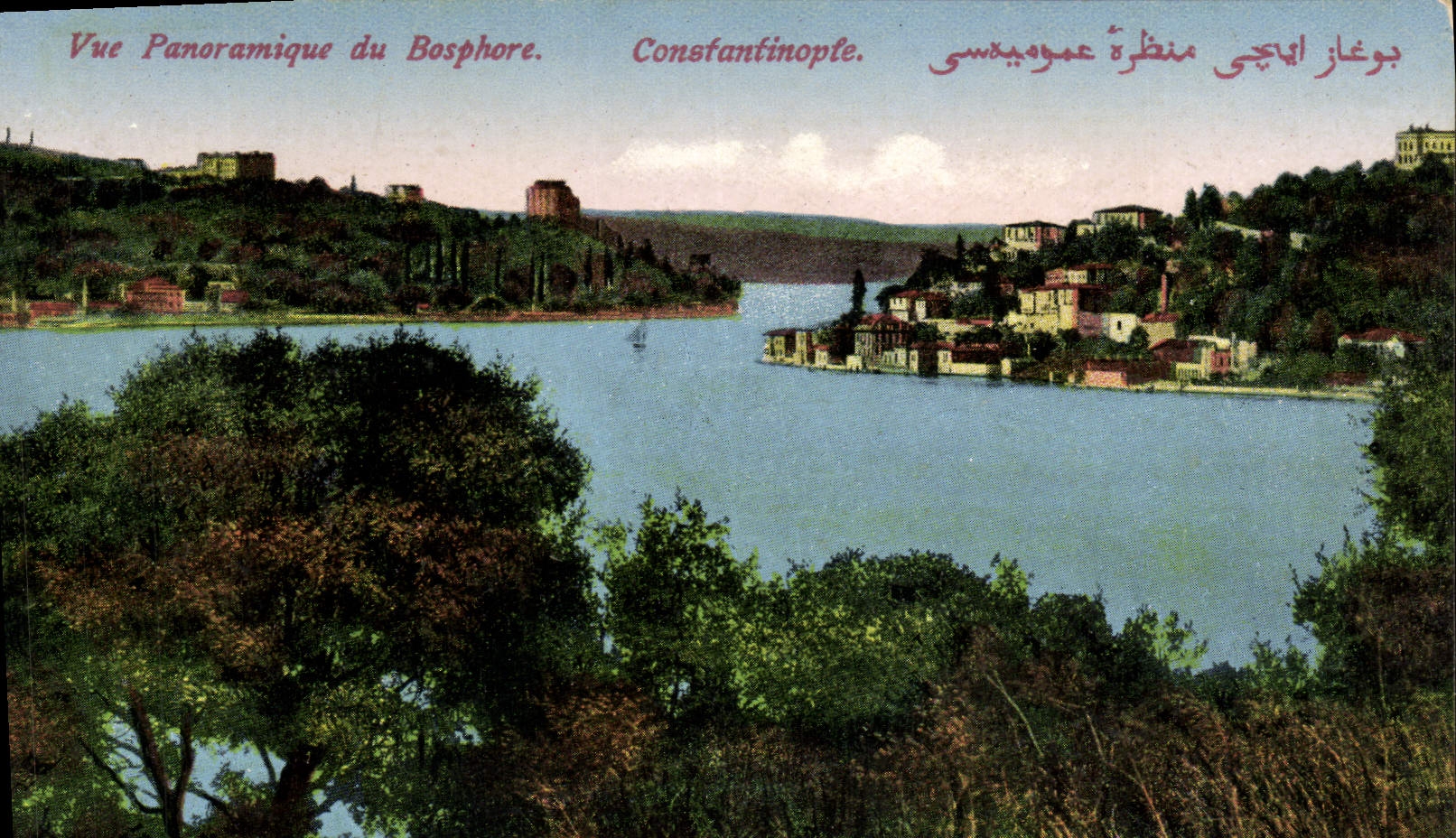CPA Constantinople Vue Panoramique Du Bosphore Turquie