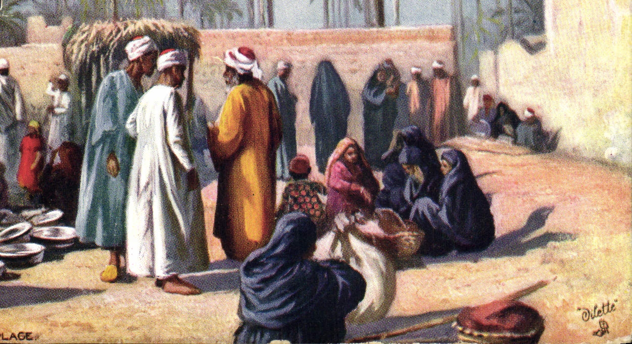 CPA Egypt an arab village market place