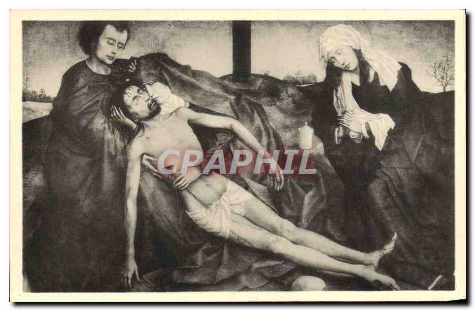 CPA Roger De La Pasture Dit Van Der Weyden Pieta Musee De Bruxelles