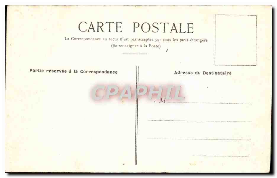 CPA Tunis Marche Aux Chevaux — Verso