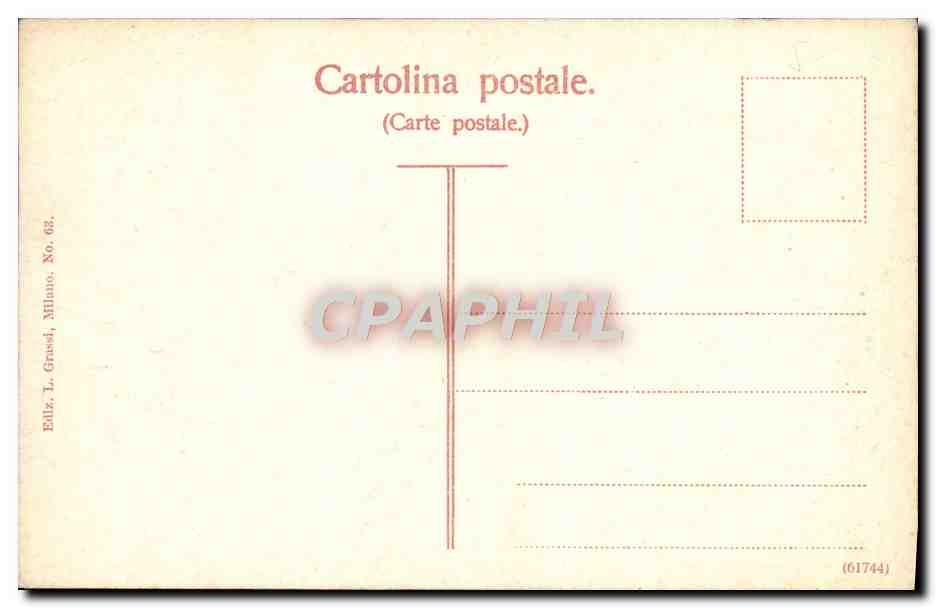 CPA Milano Via Dante — Verso