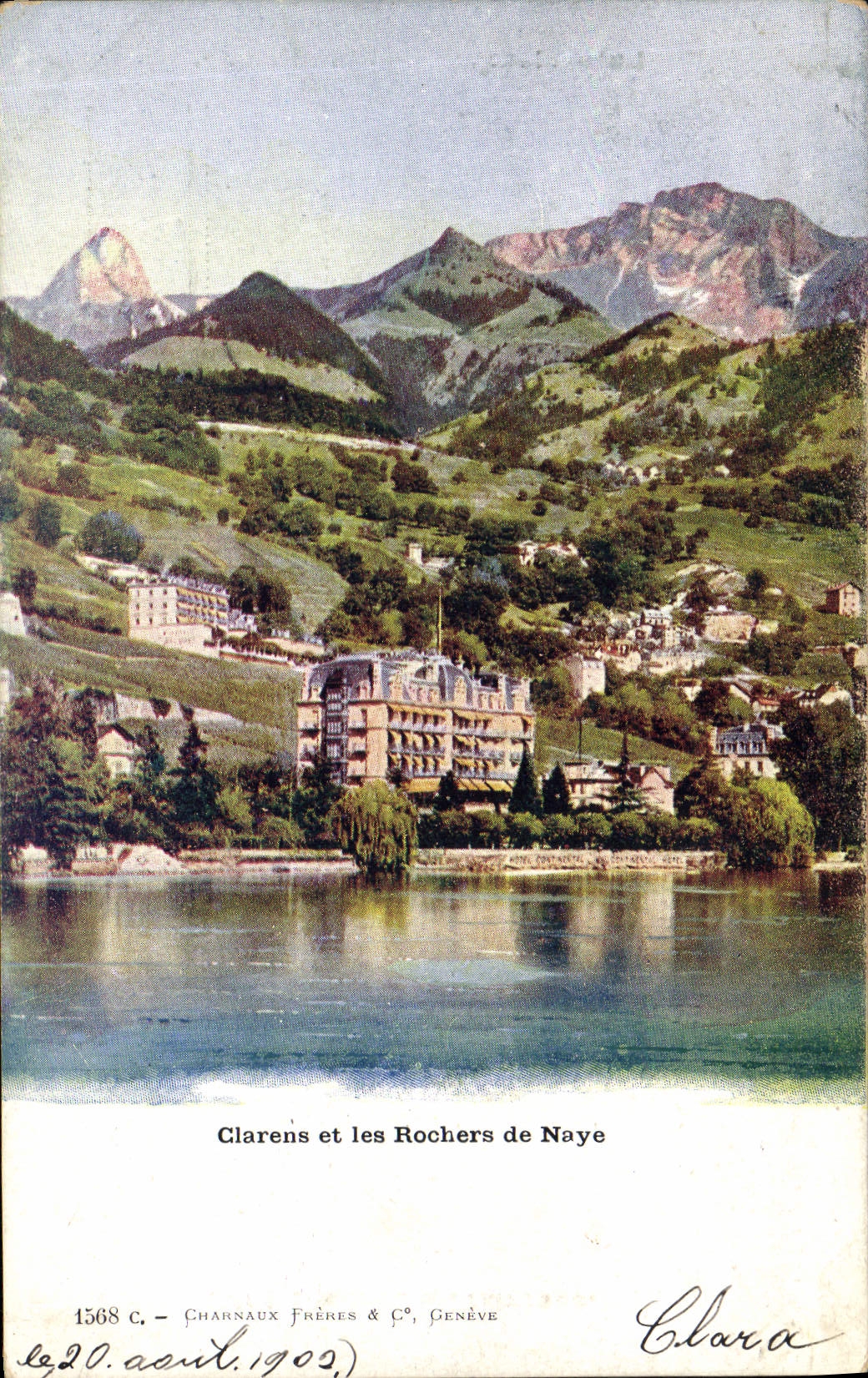 CPA Clarens Et Les Rochers De Naye 