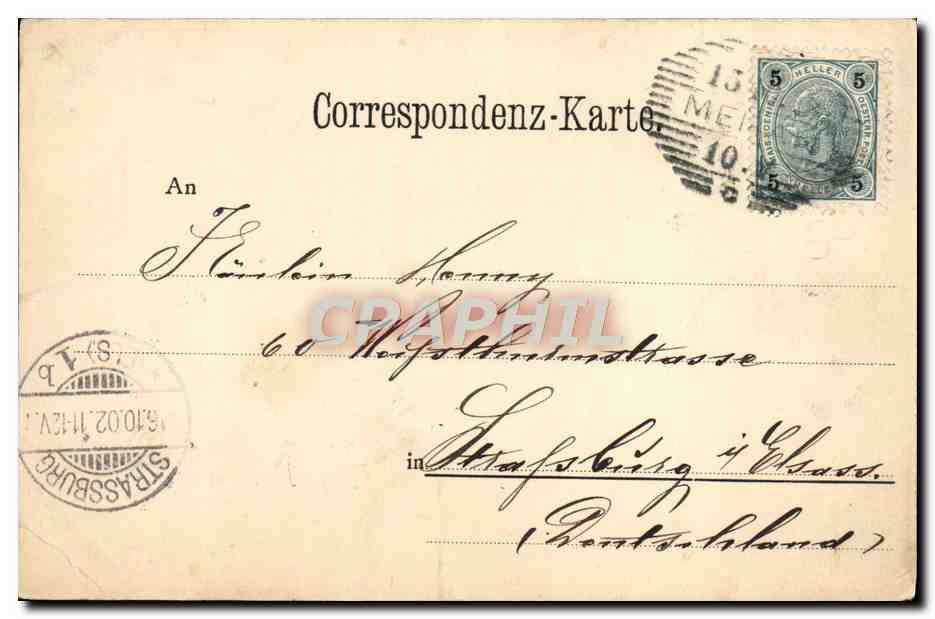 CPA Grusse aus Partschins Bei Meran — Rückseite