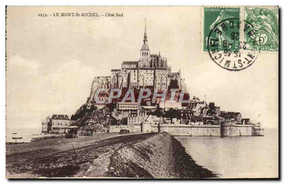 CPA Le Mont St Michel Cote Sud