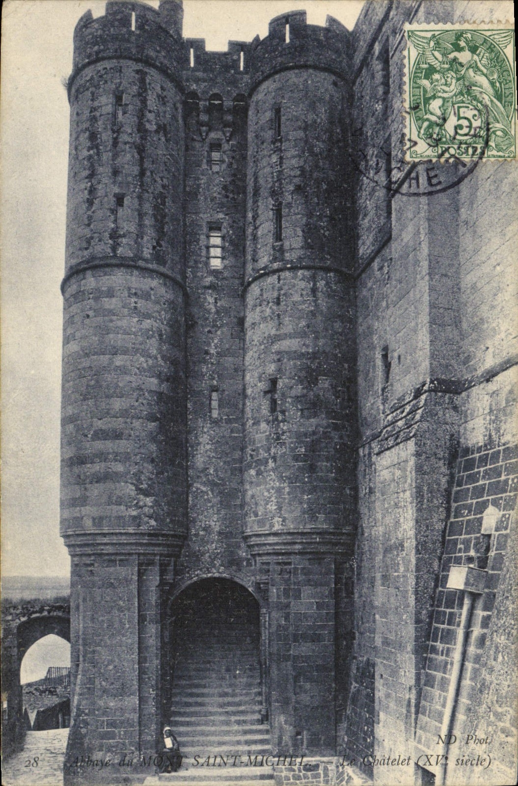 CPA Abbaye Du Mont Saint Michel Le Chatelet