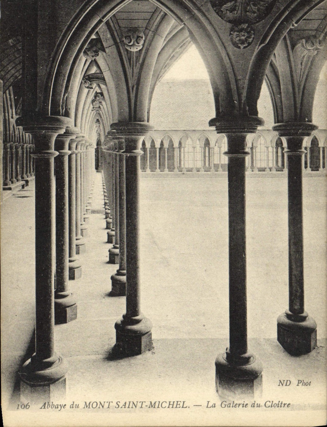 Abbaye du Mont Saint-Michel — La Galerie du Cloître — ND Phot, n°106
