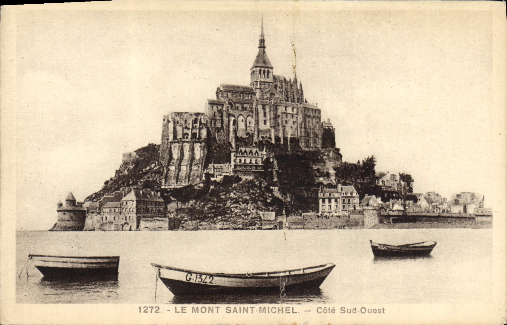 CPA Le Mont Saint Michel Cote Sud Ouest