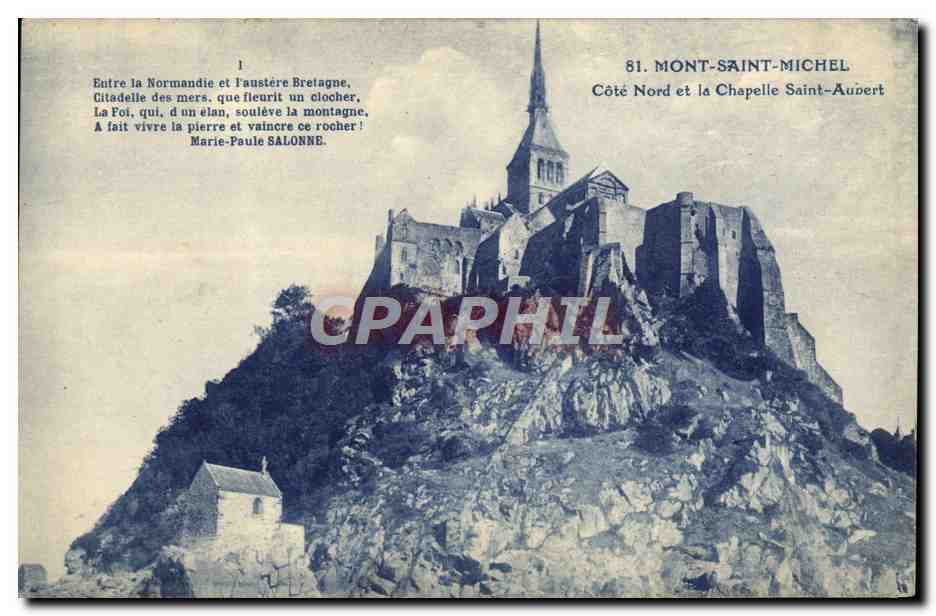 CPA Mont Saint Michel Cote Nord Et La Chapelle Saint Auvert