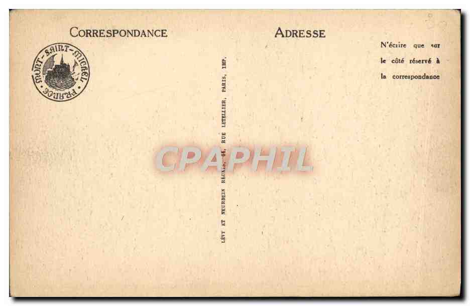 CPA Le Mont Saint Michel Greves Du Mont Saint Michel Les Pres Sales Moutons — Verso