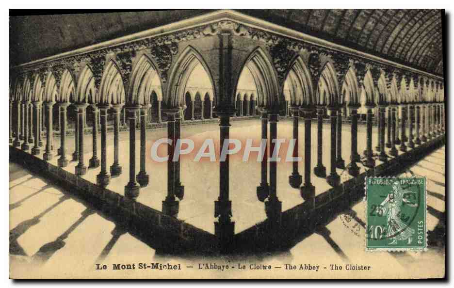 CPA Le Mont St Michel L'Abbaye Le Cloitre