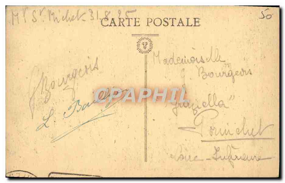 CPA Le Mont St Michel L'Abbaye Le Cloitre — Verso