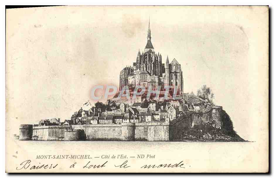 CPA Mont Saint Michel Cote De l'Est