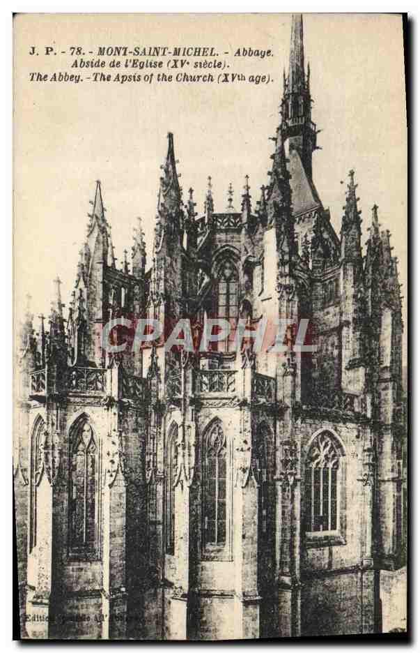 Mont-Saint-Michel — Abside de l'église (XVe siècle) — J.P. n°78
