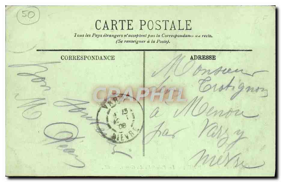 CPA Le Mont Saint Michel Les Pres Sales Des Greves Berger Moutons — Verso