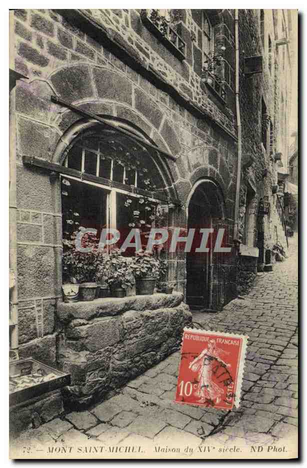 CPA Mont Saint Michel Maison Du 14eme