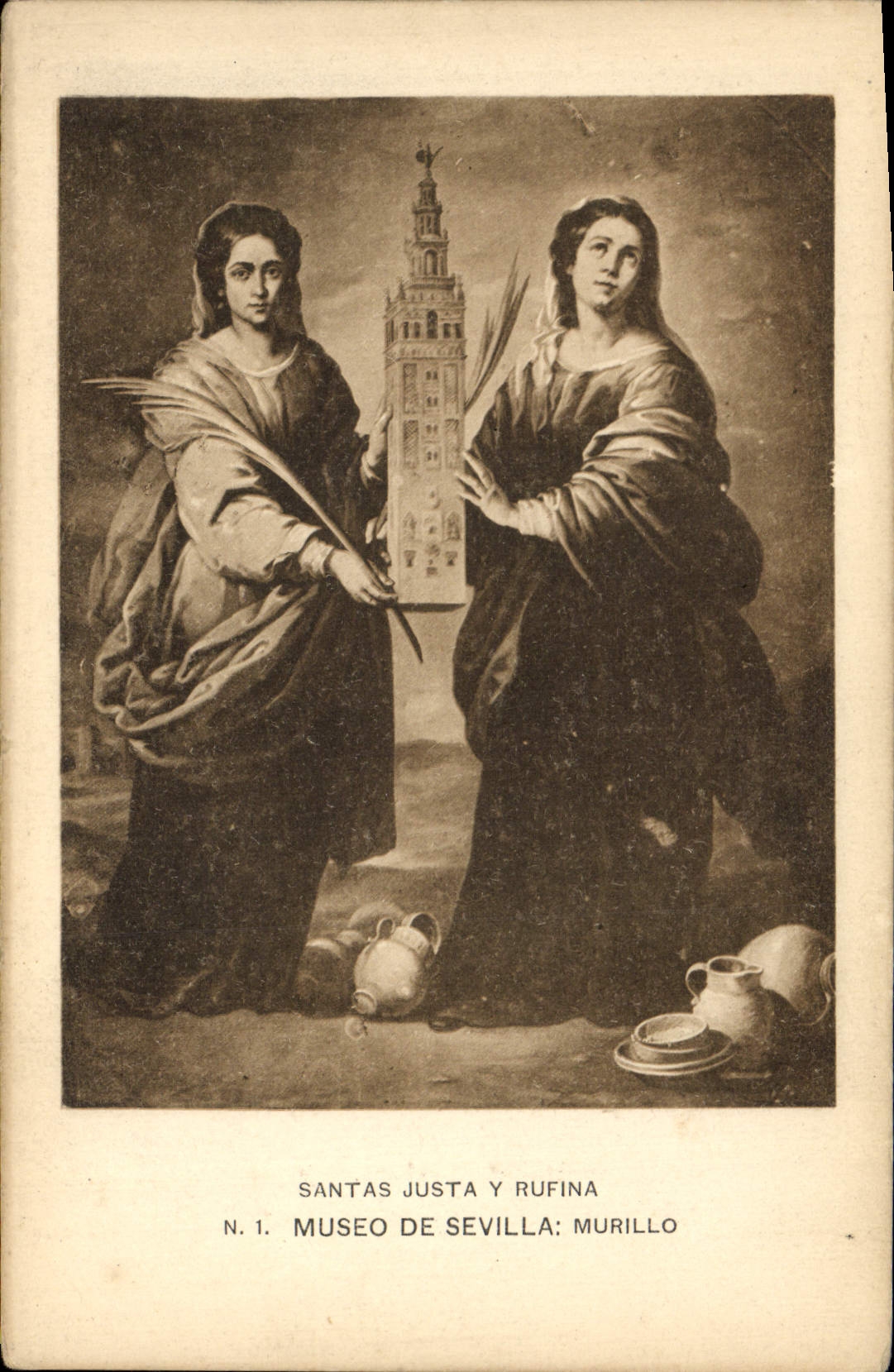 CPA Santas Justa Rufina Museo De Sevilla Murillo