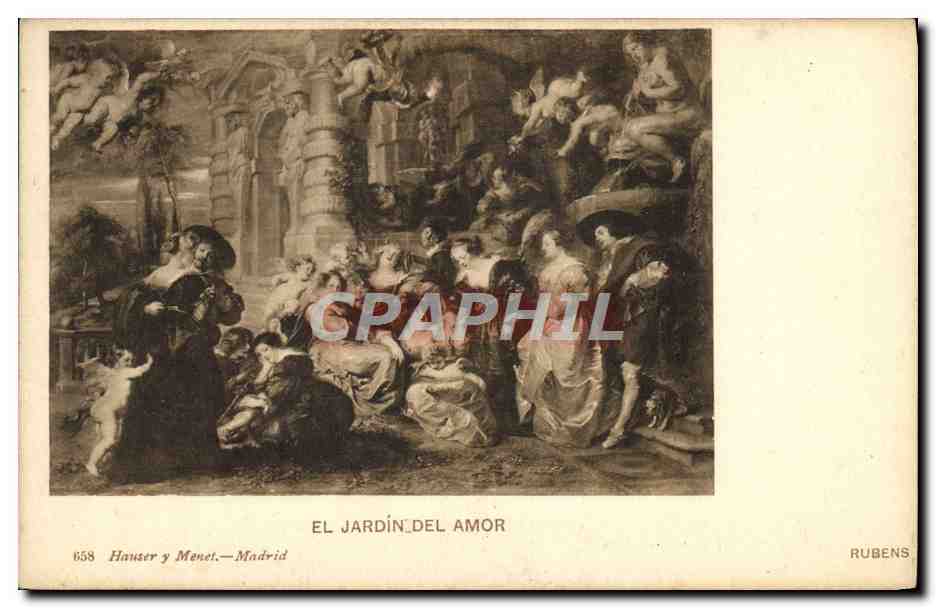 CPA El Jardin Del Amor Madrid Rubens
