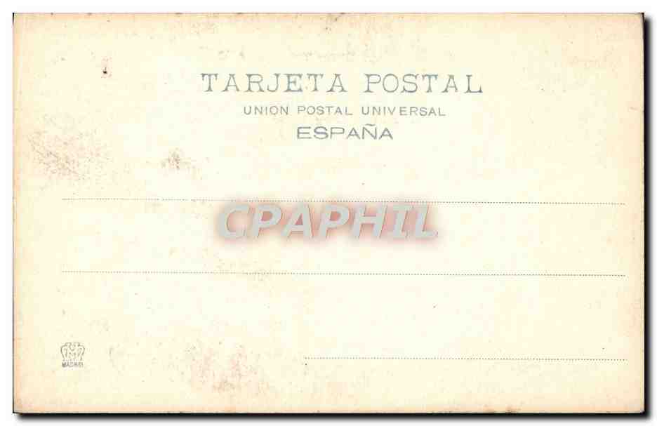 CPA El Jardin Del Amor Madrid Rubens — Back