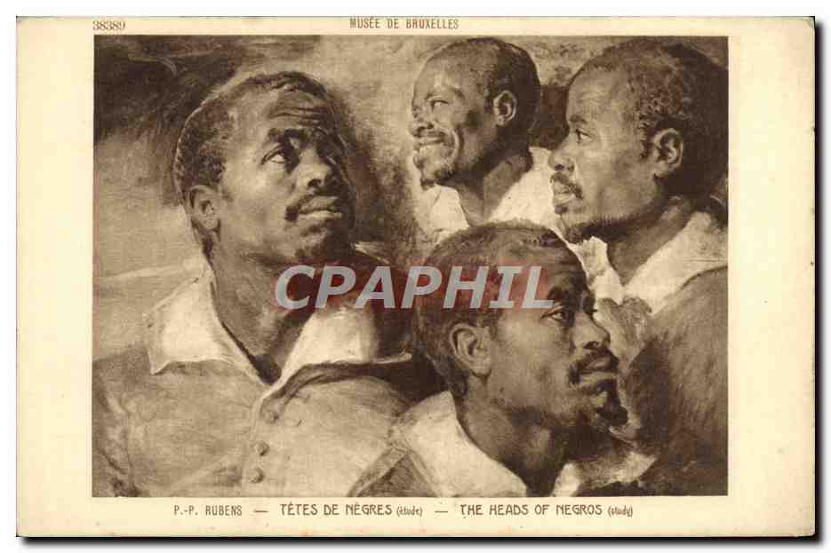 CPA Musee De Bruxelles Rubens Tetes De Negres