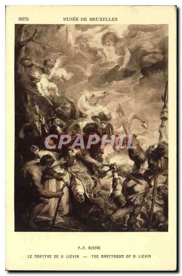 CPA Musee De Bruxelles Rubens Le Martyre De St Lievin