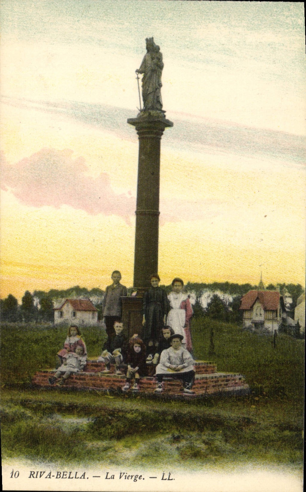 CPA Riva Bella La Vierge Enfants
