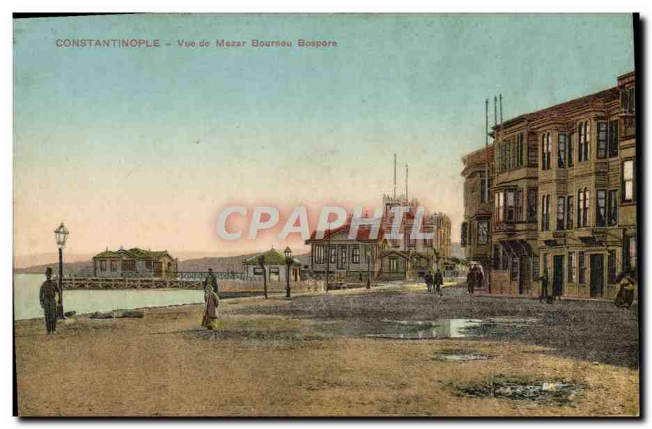 CPA Constantinople Vue De Mezar Bournou Bospore Turquie 