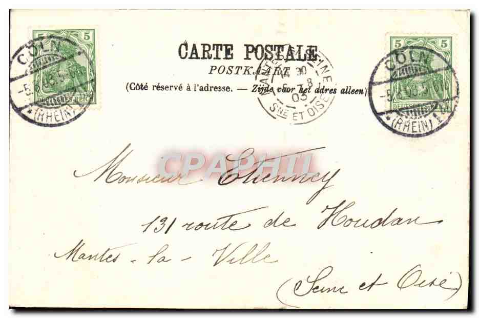 CPA Blankenberge Grand Hotel Des Bains Et Des Familles — Rückseite