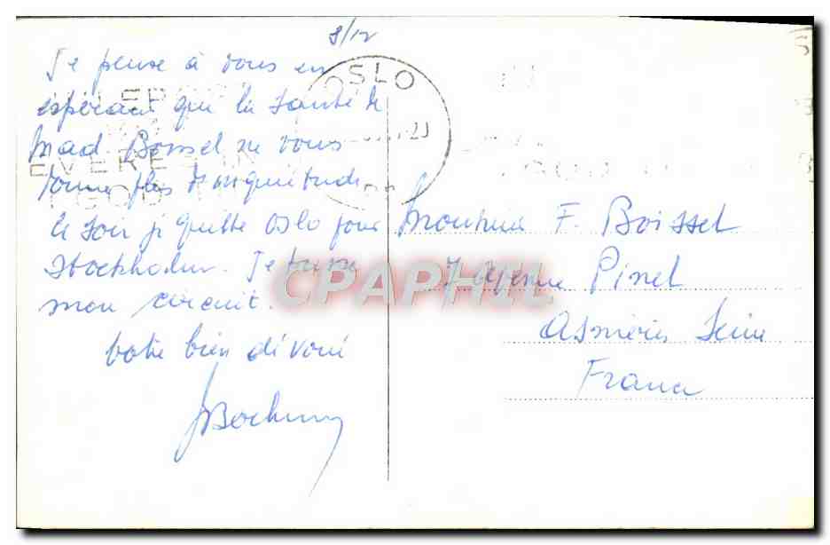 CPA Skomakerloipa  — Verso