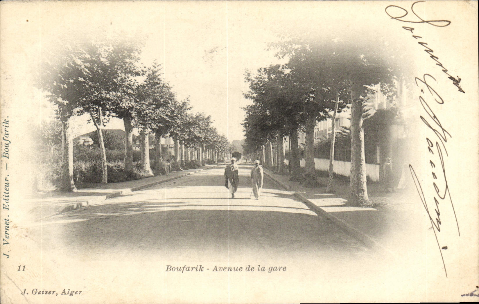 CPA Boufarik Avenue De La Plage