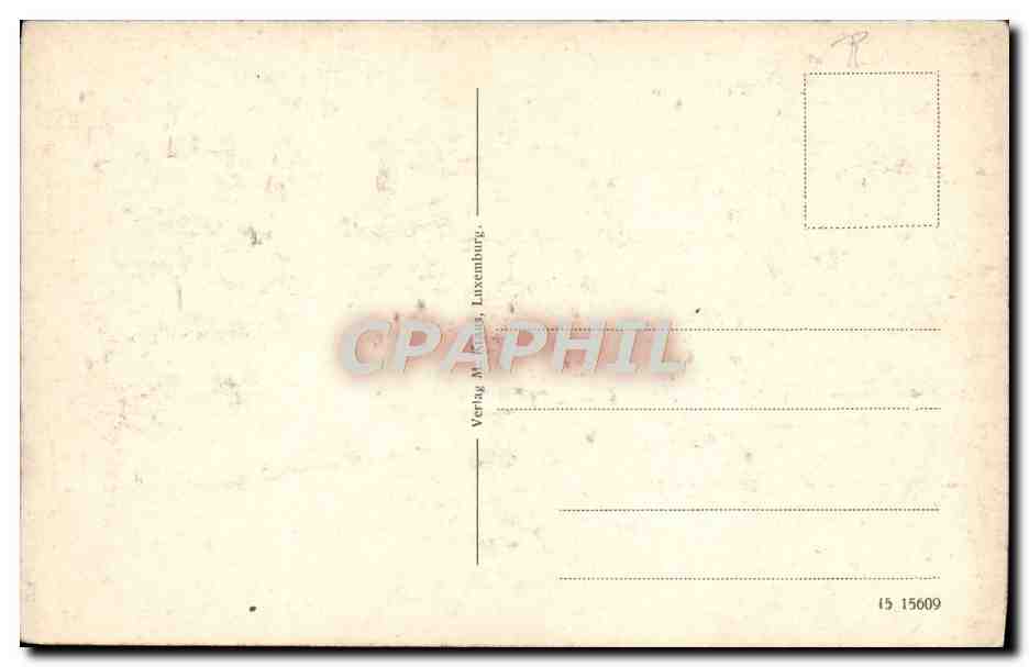 CPA Luxembourg Adolphbrucke Pont Adolphe — Verso