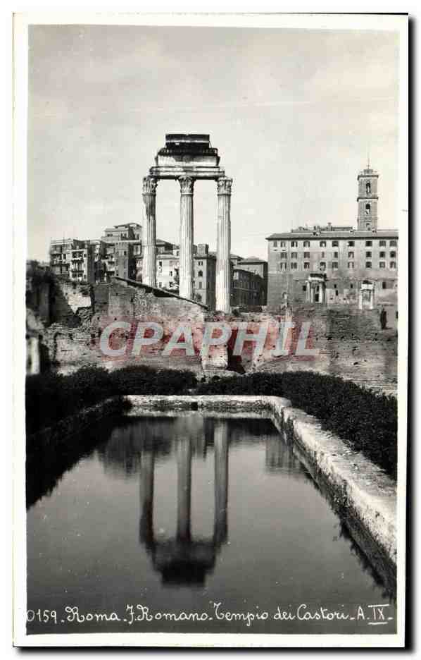 CPA Roma Romano Tempio Dei Castori