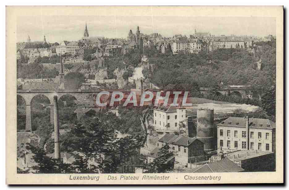 CPA Luxembourg Das Plateau Altmunster Clausenerberg