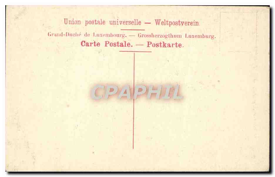 CPA Luxembourg Facade De La Cathedrale Notre Dame — Rückseite