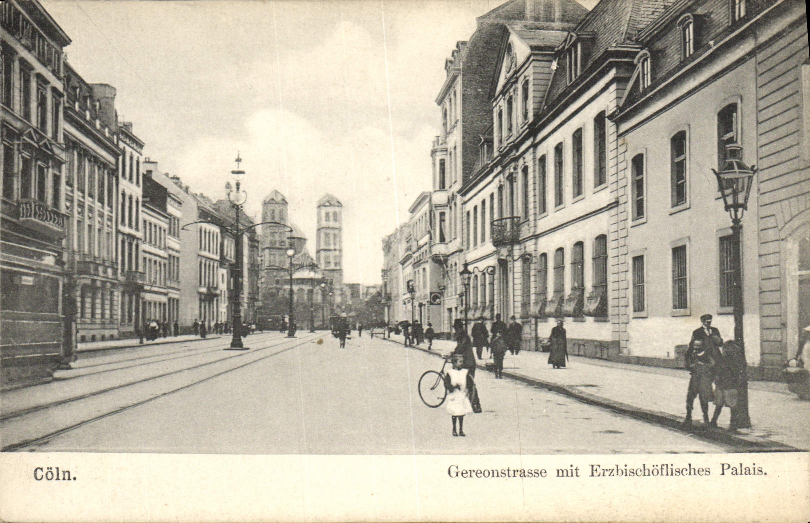 CPA Coln Gereonstrasse Mit Erzbischoflisches Palais