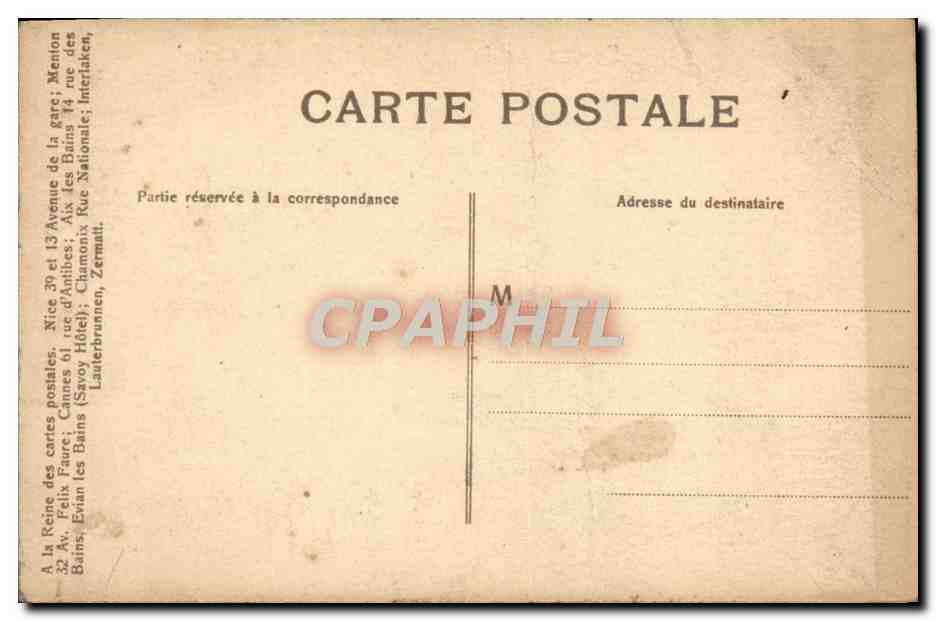 CPA Sercas Sur Le Chemin Du Mont Blanc — Rückseite