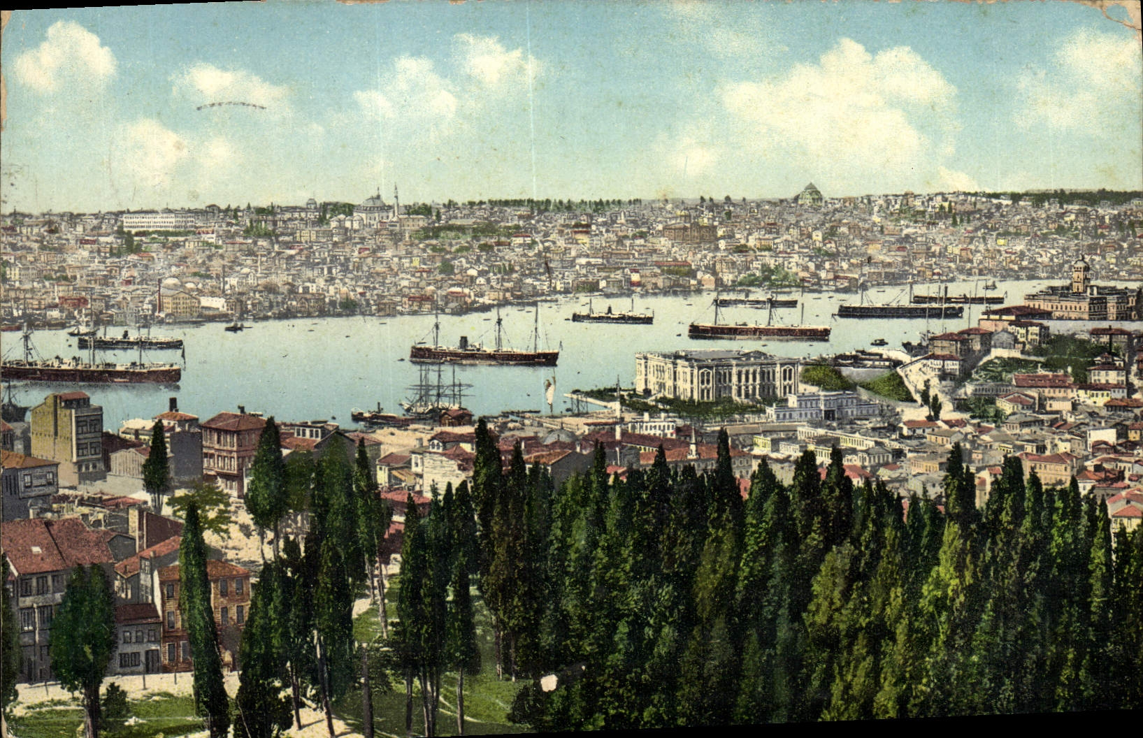 CPA Constantinople Stambout Et La Corne D'Or Turquie