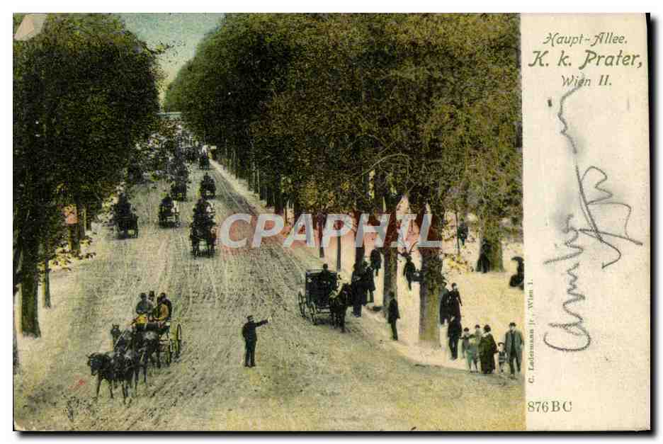 CPA Haupt Allee Prater Wien