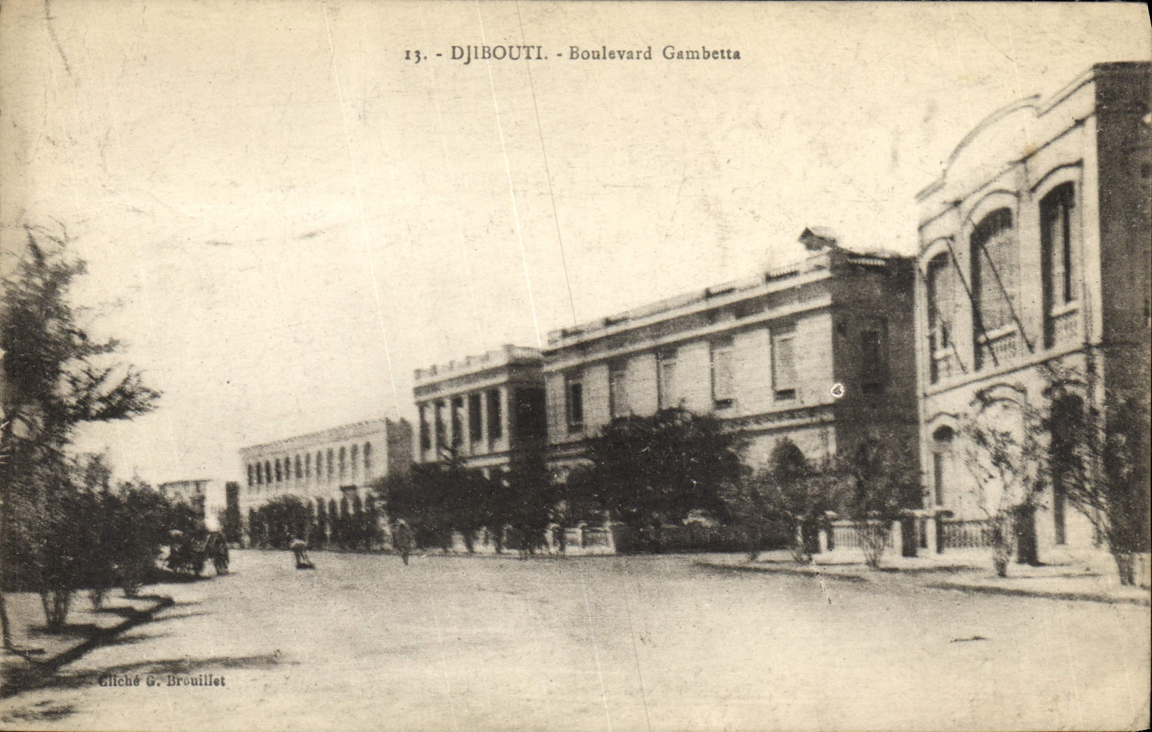 Djibouti - Boulevard Gambetta — vue urbaine — Gliché G. Brouillet, n°13