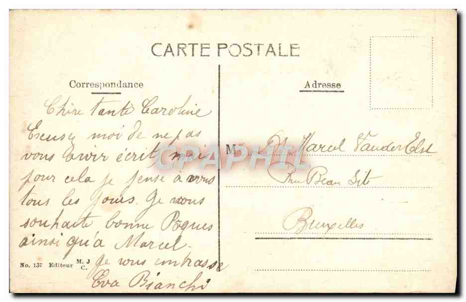 CPA Constantinople Interieur De La mosquee Ste Sophie Turquie — Verso