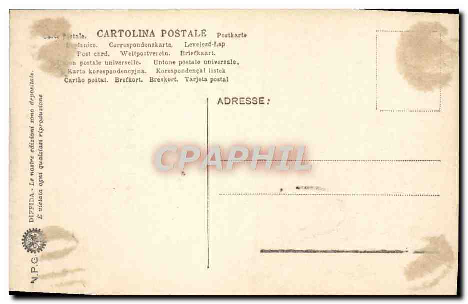 CPA Roma Museo delle Terme Naselta di Venere — Rückseite