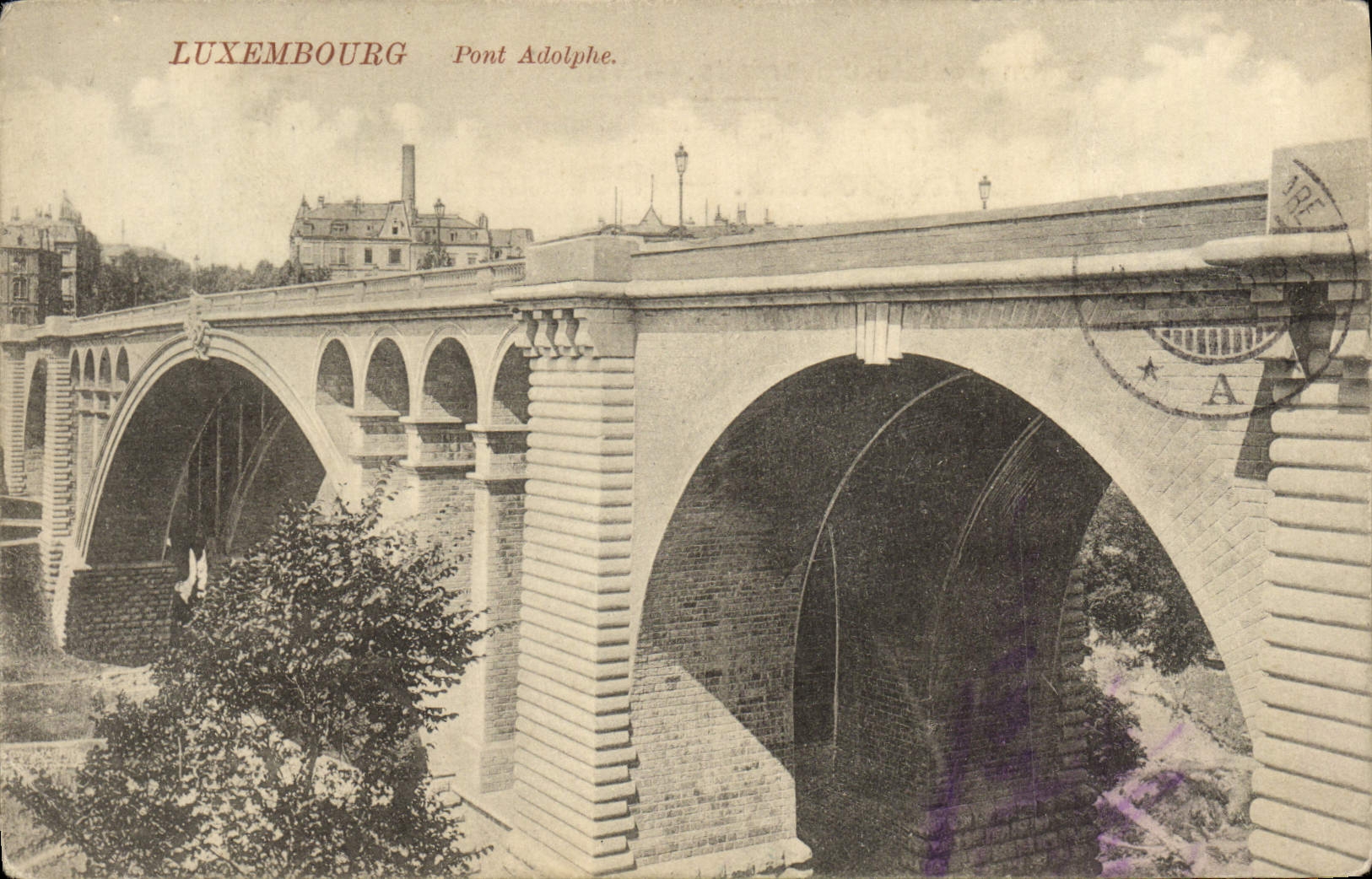 CPA Luxembourg Pont Adolphe