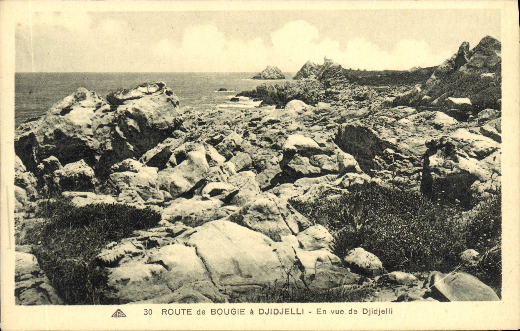 Route von Bougie nach Djidjelli — Blick auf Djidjelli — Verlag RA n°30