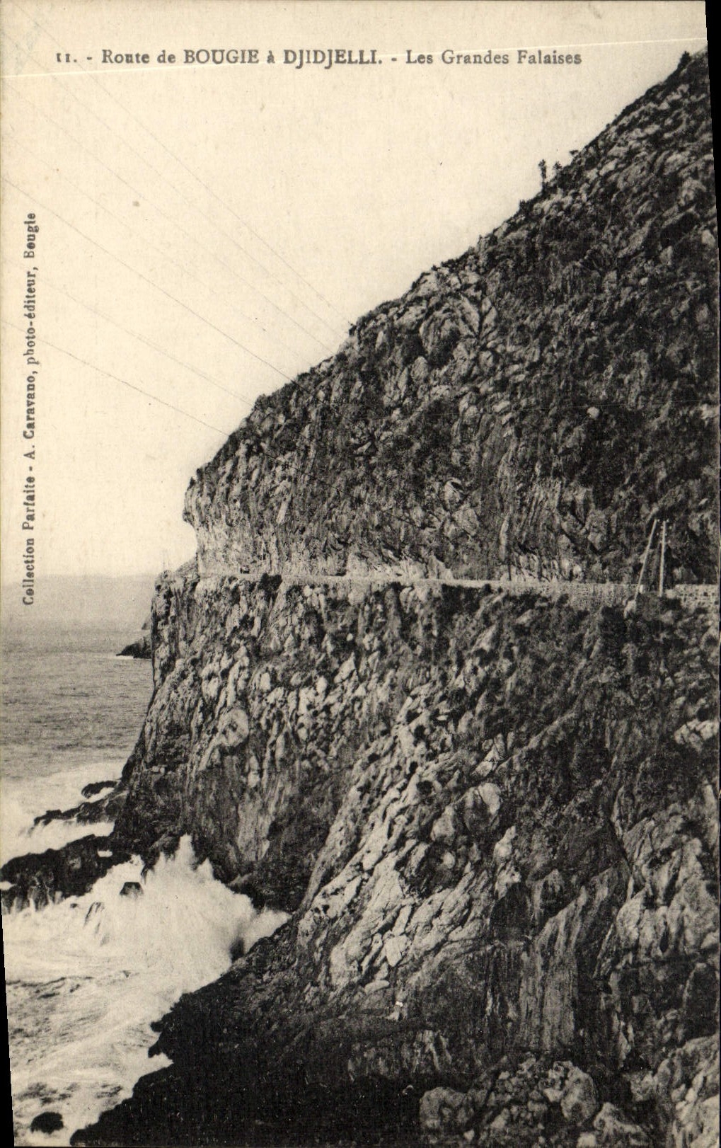 Route von Bougie nach Djidjelli - Die Großen Klippen — A. Caravano, Fotoverlag, Bougie