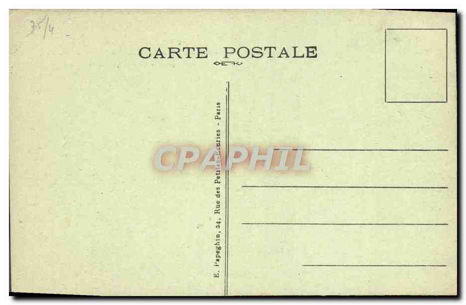 CPA Paris Notre Dame Cote Sud  — Verso