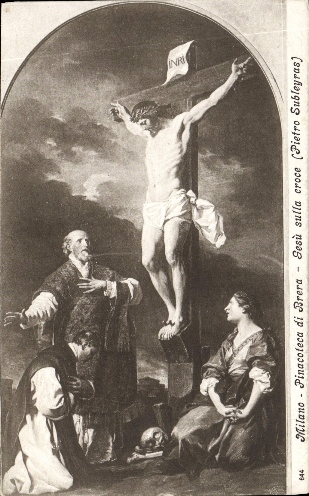 CPA Milano Pinacoteca di Brera Jesus sulla croce Pietro Subleyras