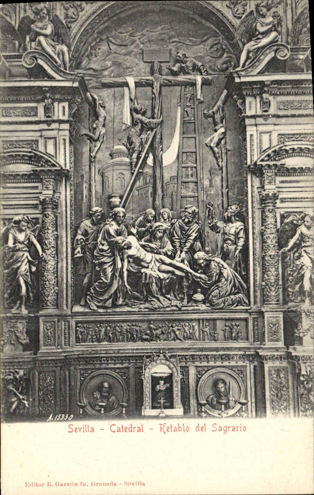 CPA Sevilla Catedral Retablo del Sagrario