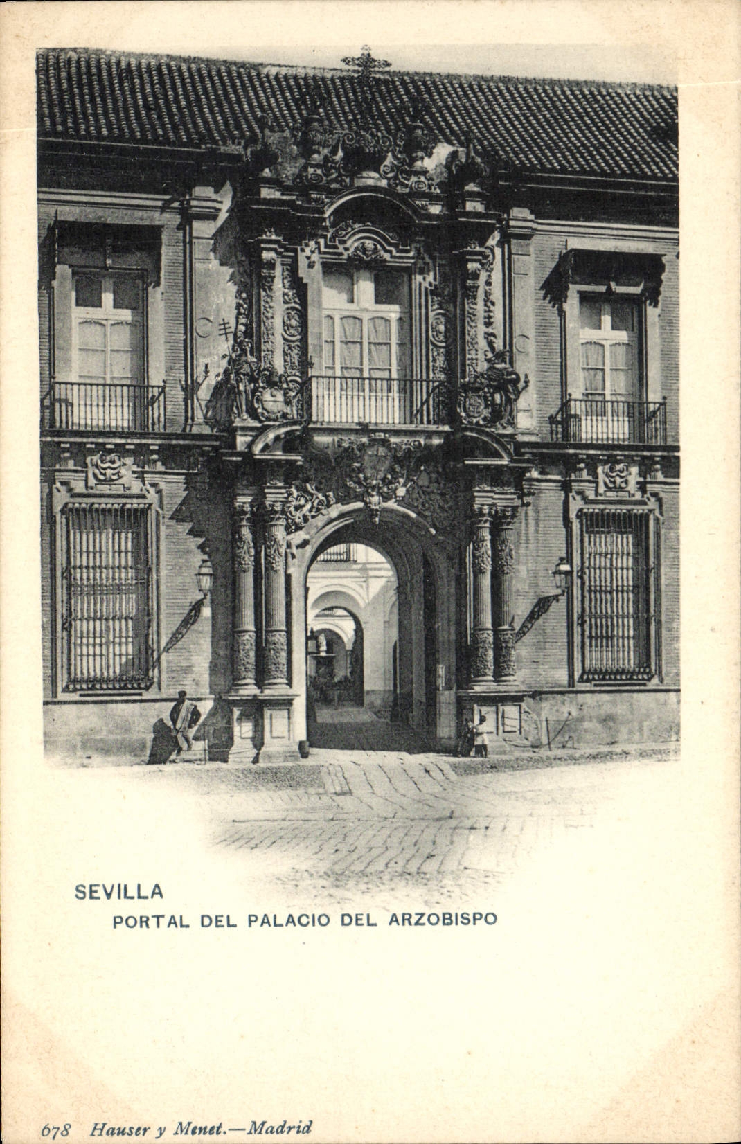 CPA Sevilla Portal Del Palacio Del Arzobispo